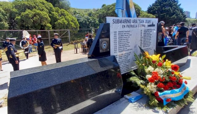 Homenajearon a los tripulantes del ARA San Juan a 6 años de su última partida