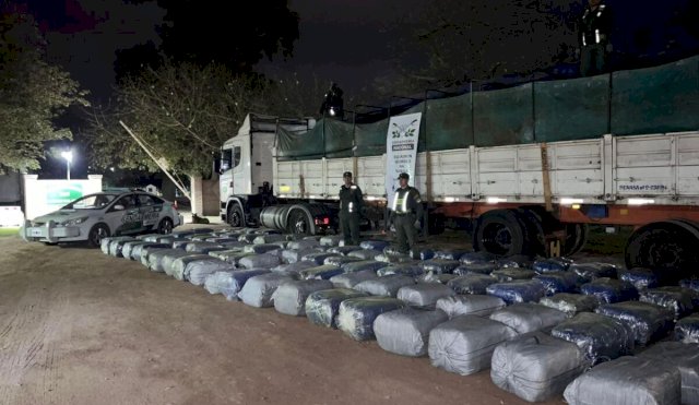 Secuestraron dos toneladas de hojas de coca ocultas en un camión